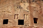 Saudi Arabia Landscape, Liyanhite Lion Tomb Ruins, Al-Ula, Saudi Arabia